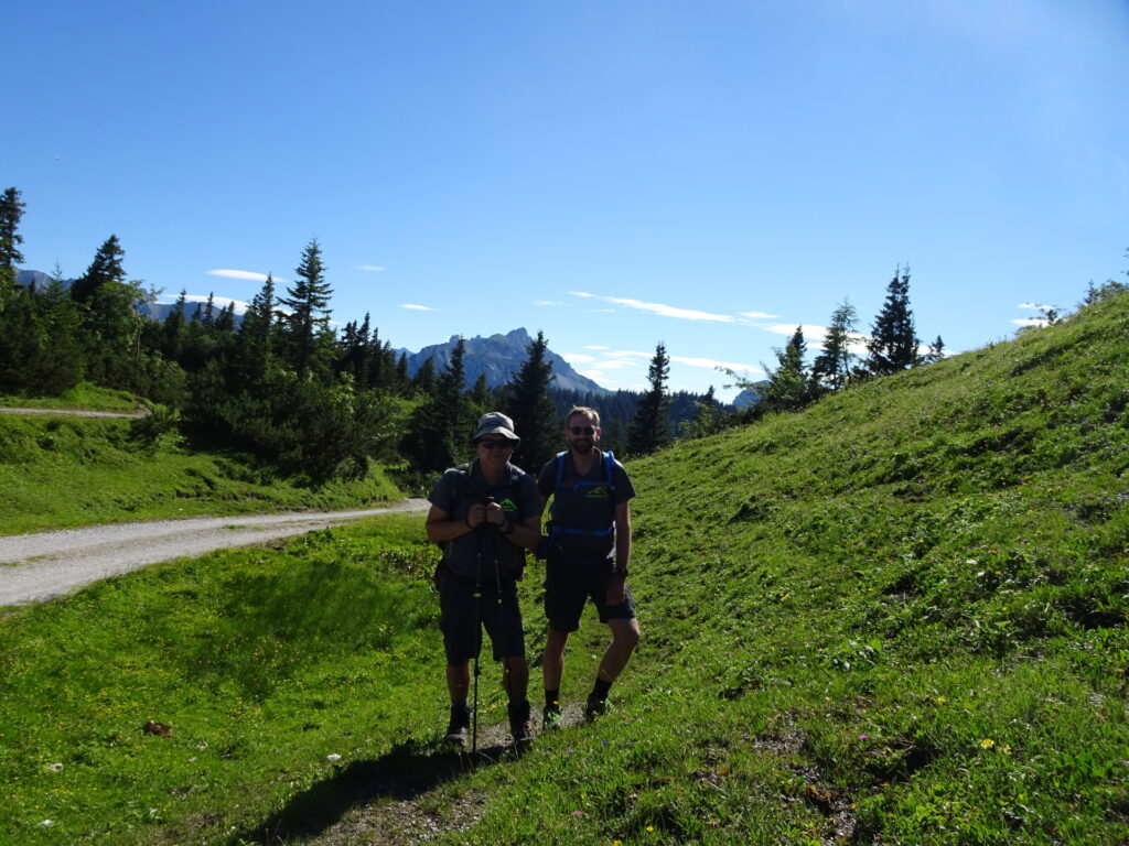 Robert and Stefan enjoy the hike