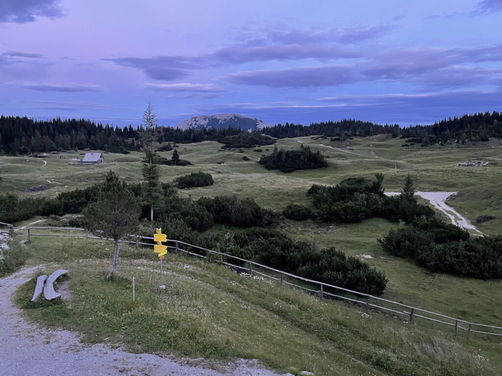 Sunset at <i>Sonnschienalm</i>