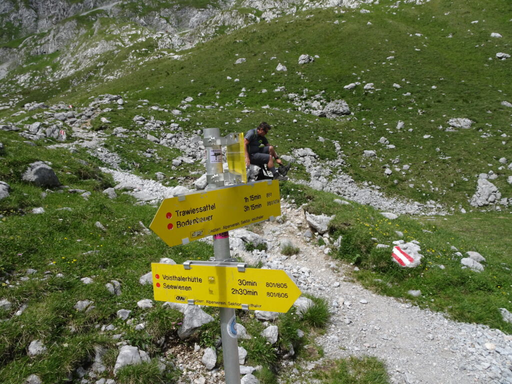A short break and then heading towards <i>Voisthalerhütte</i>