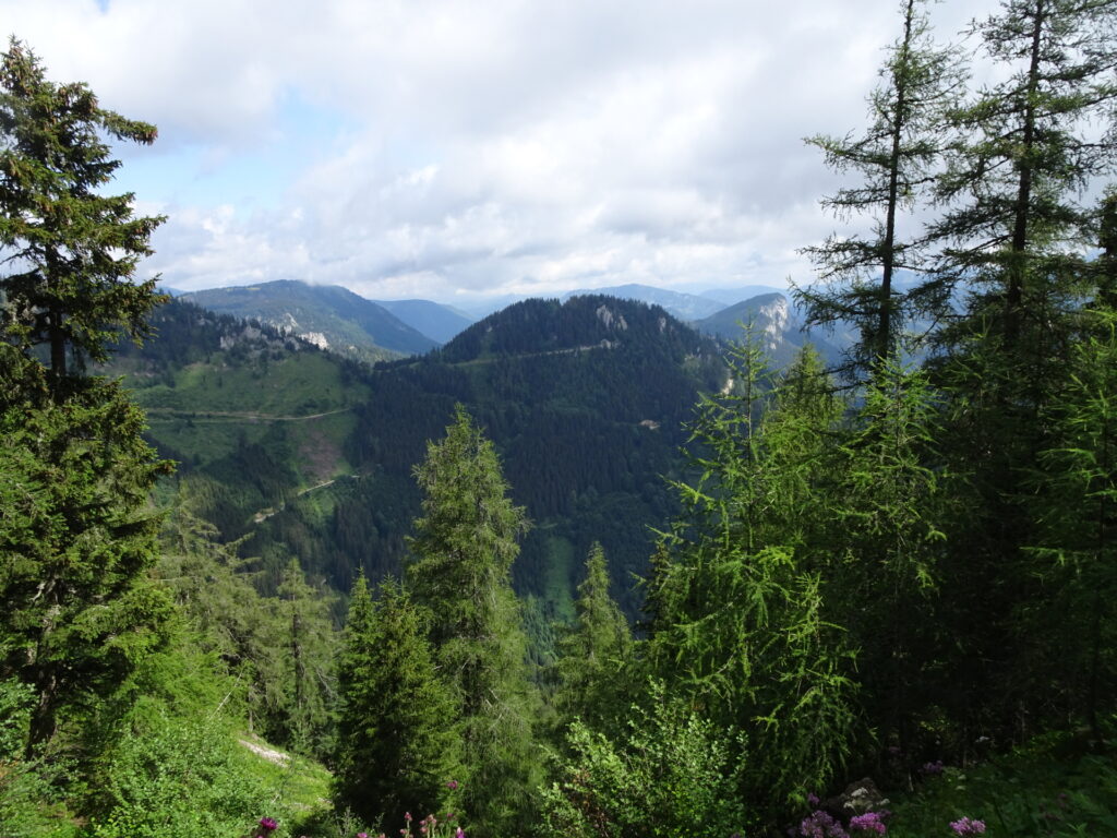 The <i>Spielmäuer</i> seen from the trail towards <i>Graualm</i>