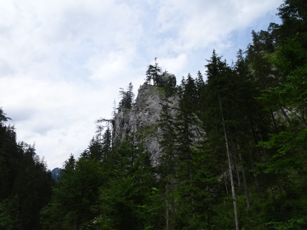 Impressive rock scenery on the trail towards <i>Gußwerk</i>