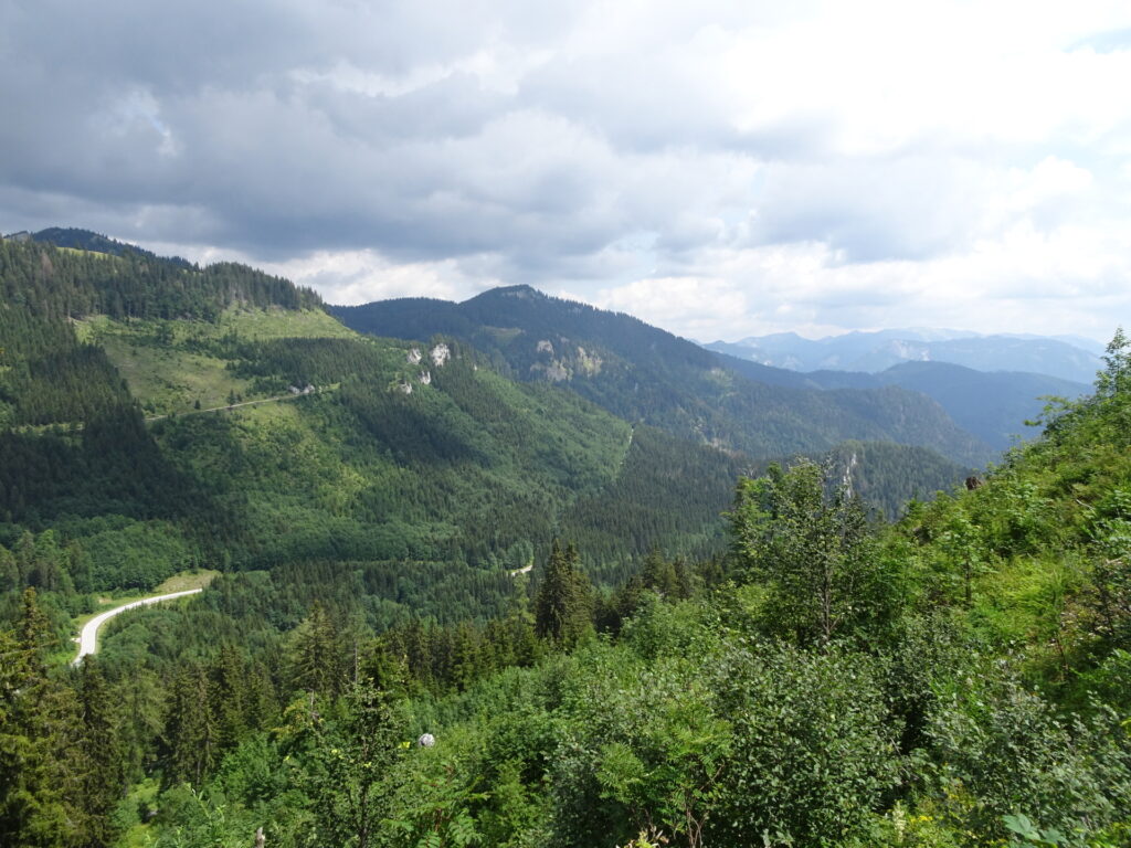 View from the trail towards <i>Sohlenalm</i>