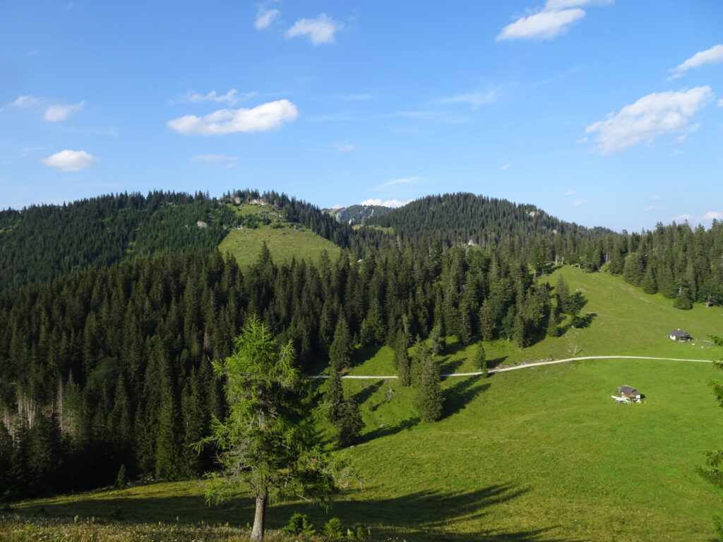 View from the trail back to <i>Wetterinalm</i>
