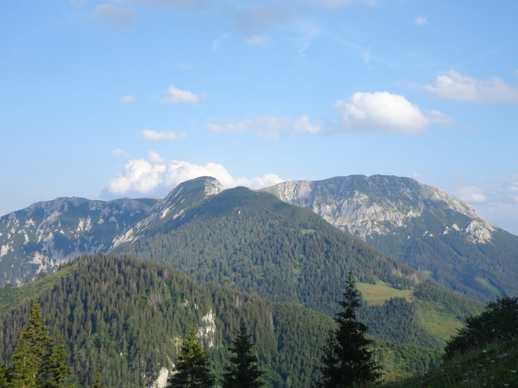 View back to <i>Wildkamm</i> and <i>Hohe Veitsch</i>