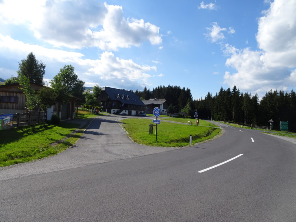 Turn left here to detour towards <i>Gerlerkogel</i>