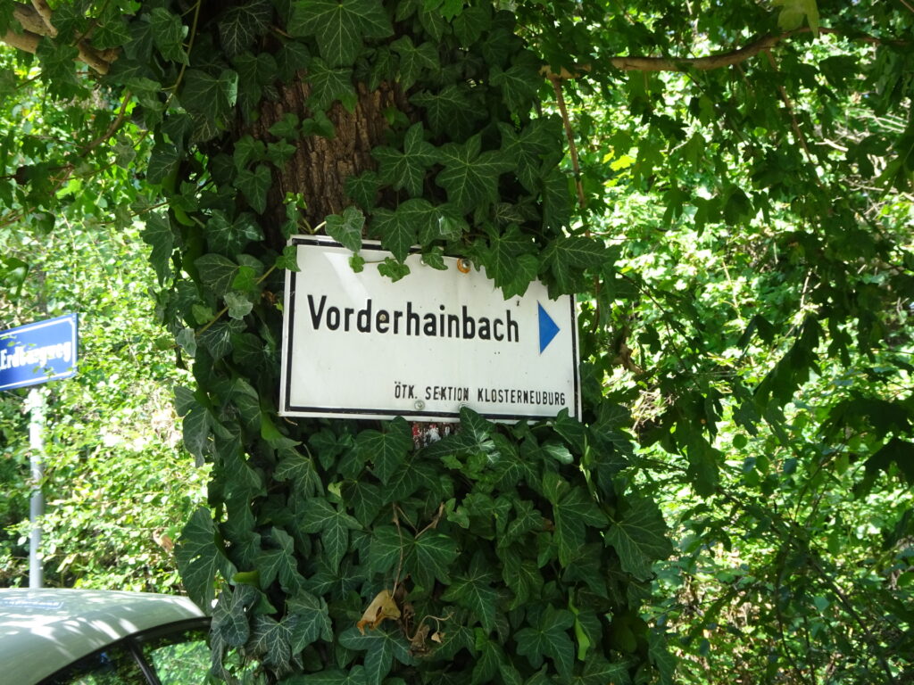 Follow the blue trail towards <i>Vorderhainbach</i>