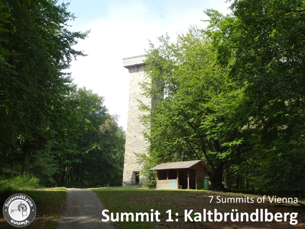 At the first summit: <i>Kaltbründlberg</i> with the <i>Hubertuswarte</i>