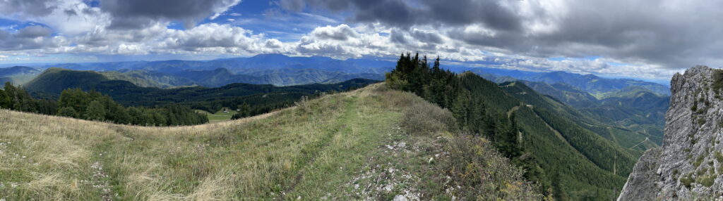 Panorama view from the summit of <i>Unterberg</i>