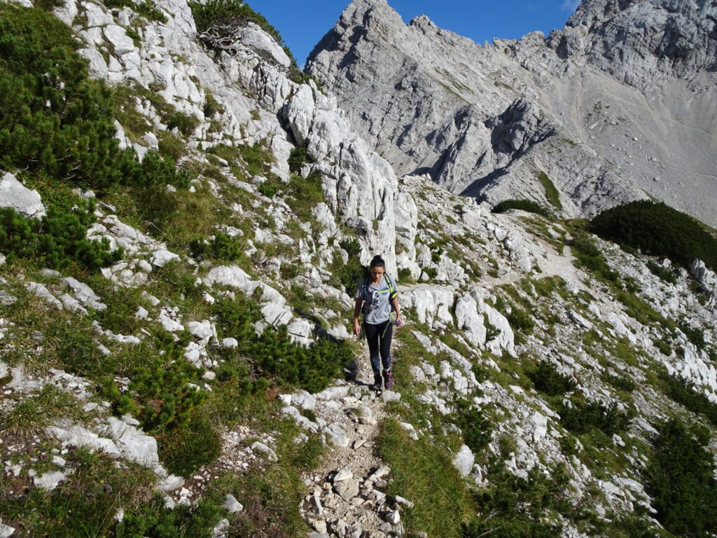 Eliane on the trail towards <i>Ledinski vrh</i>