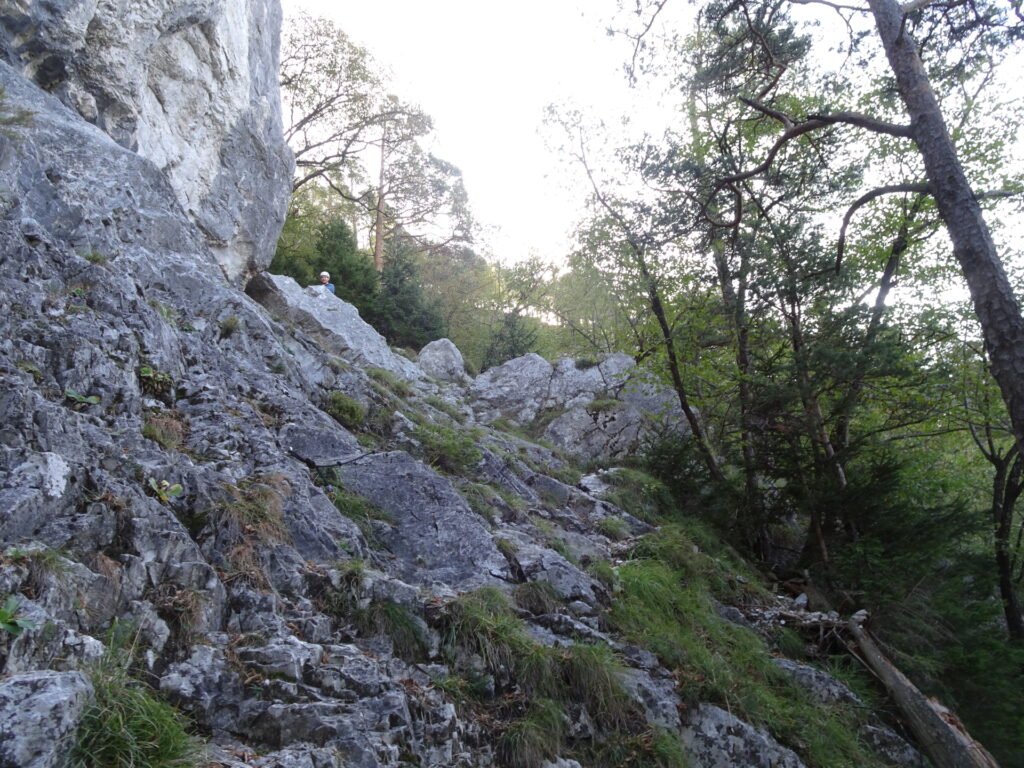 Some climbing parts of the trail around <i>Rablgrat</i> (UIAA I)