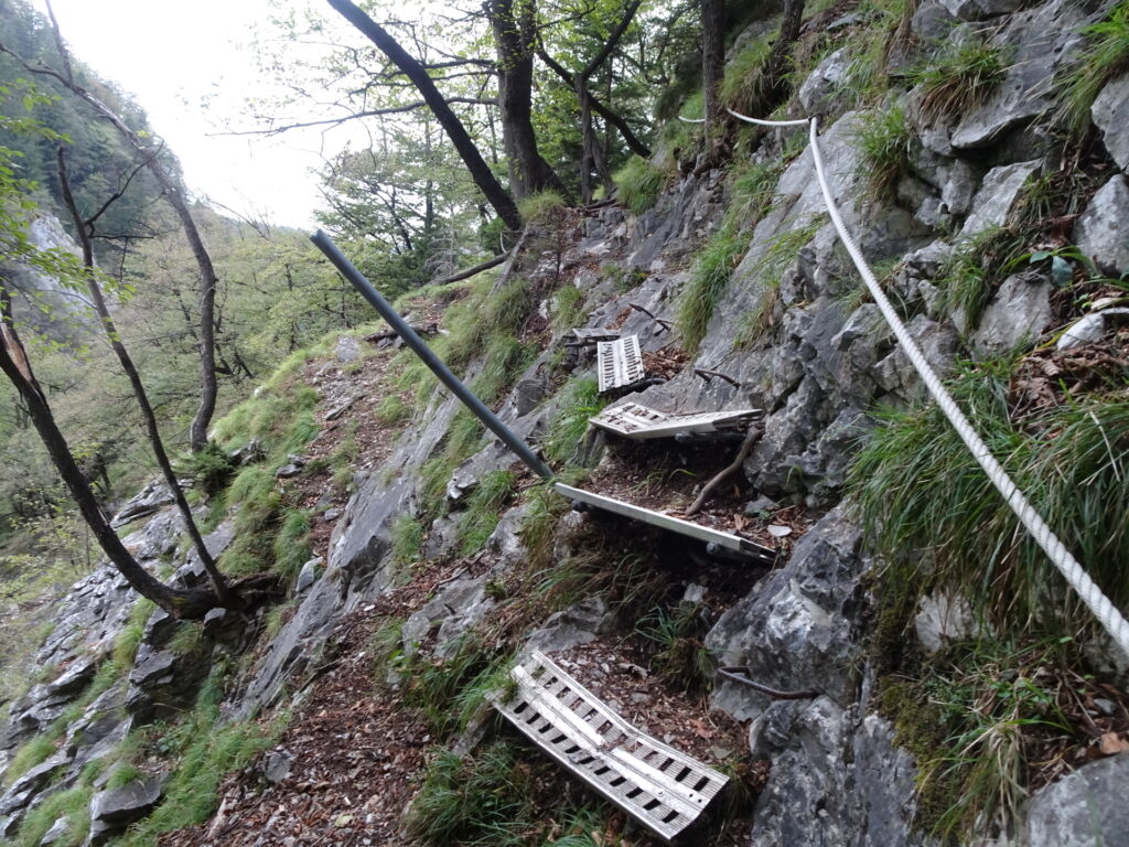 Some steps are not in their best condition anymore