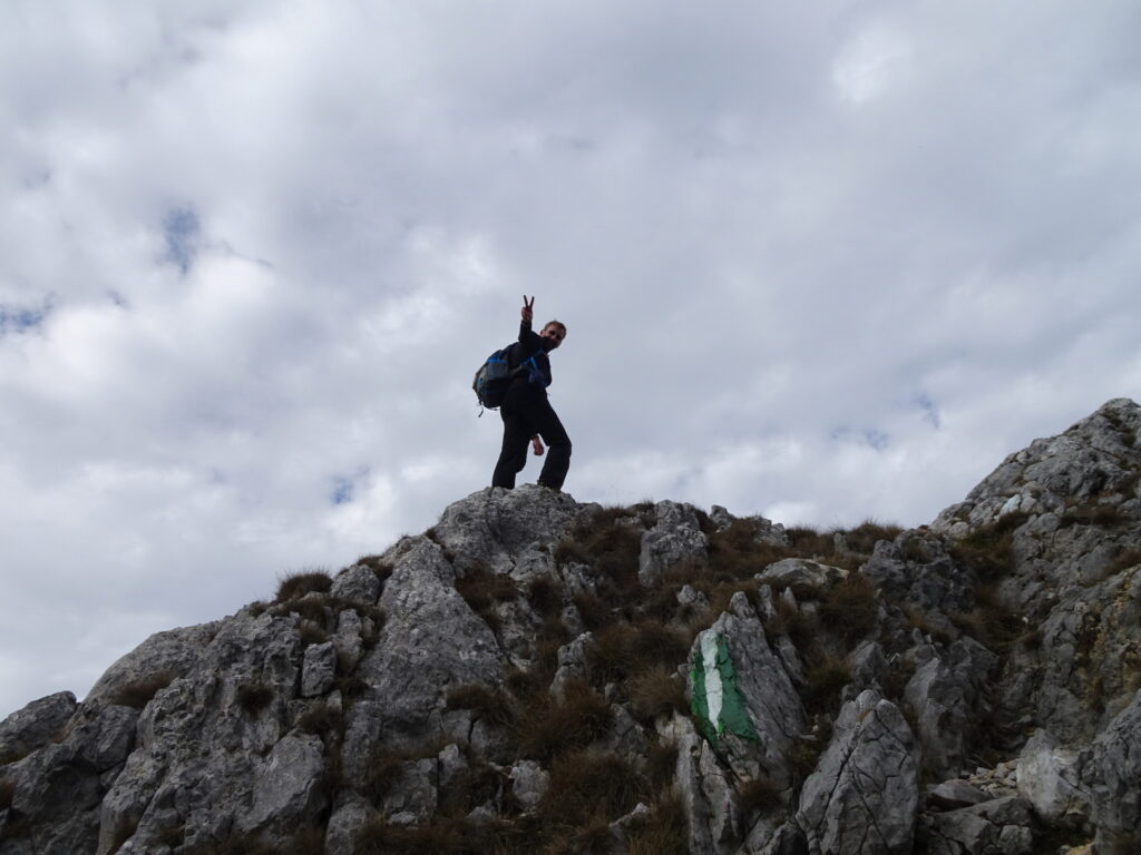 Stefan managed the climb up to <i>Krumbachstein</i>