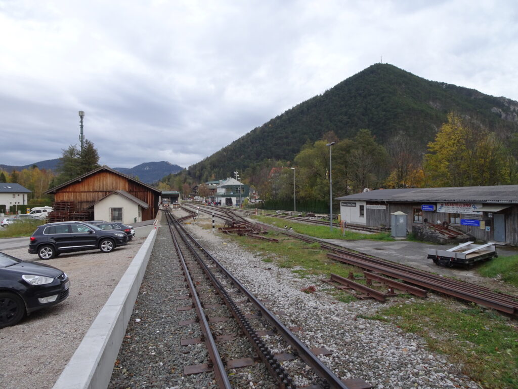 Ending the tour at the railway station of <i>Puchberg</i>