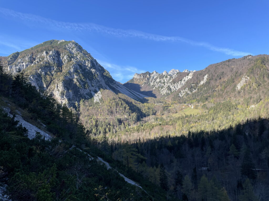 View from the trail towards <i>Veliki vrh</i>