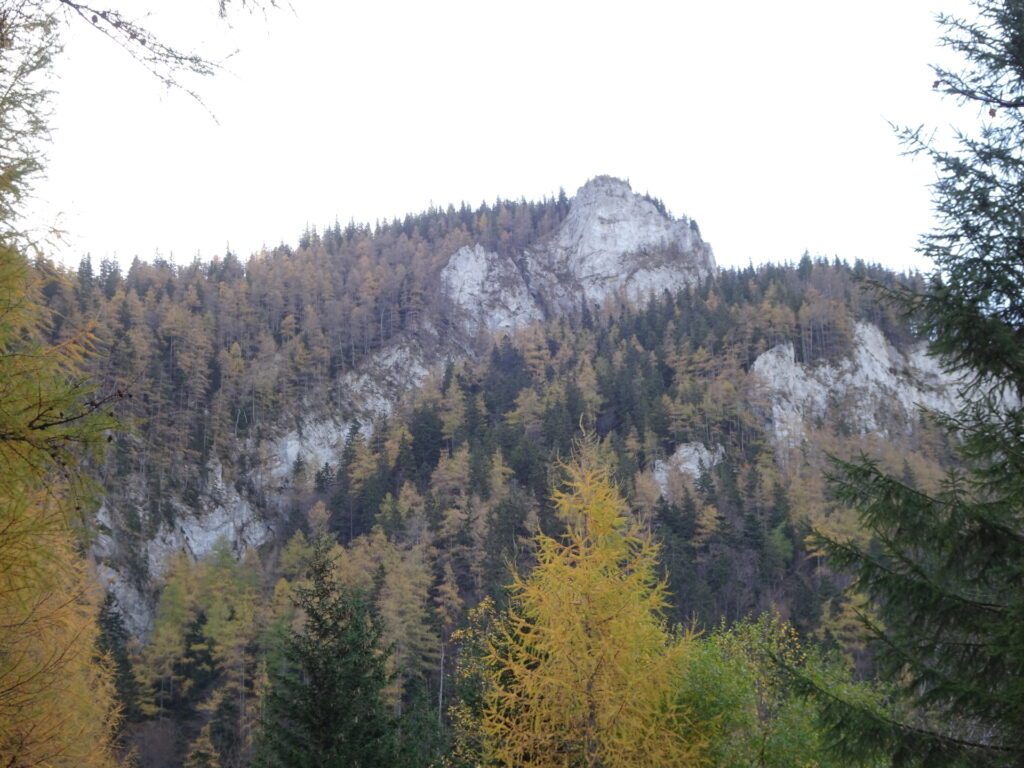 The <i>Grabnergupf</i> seen from the trail