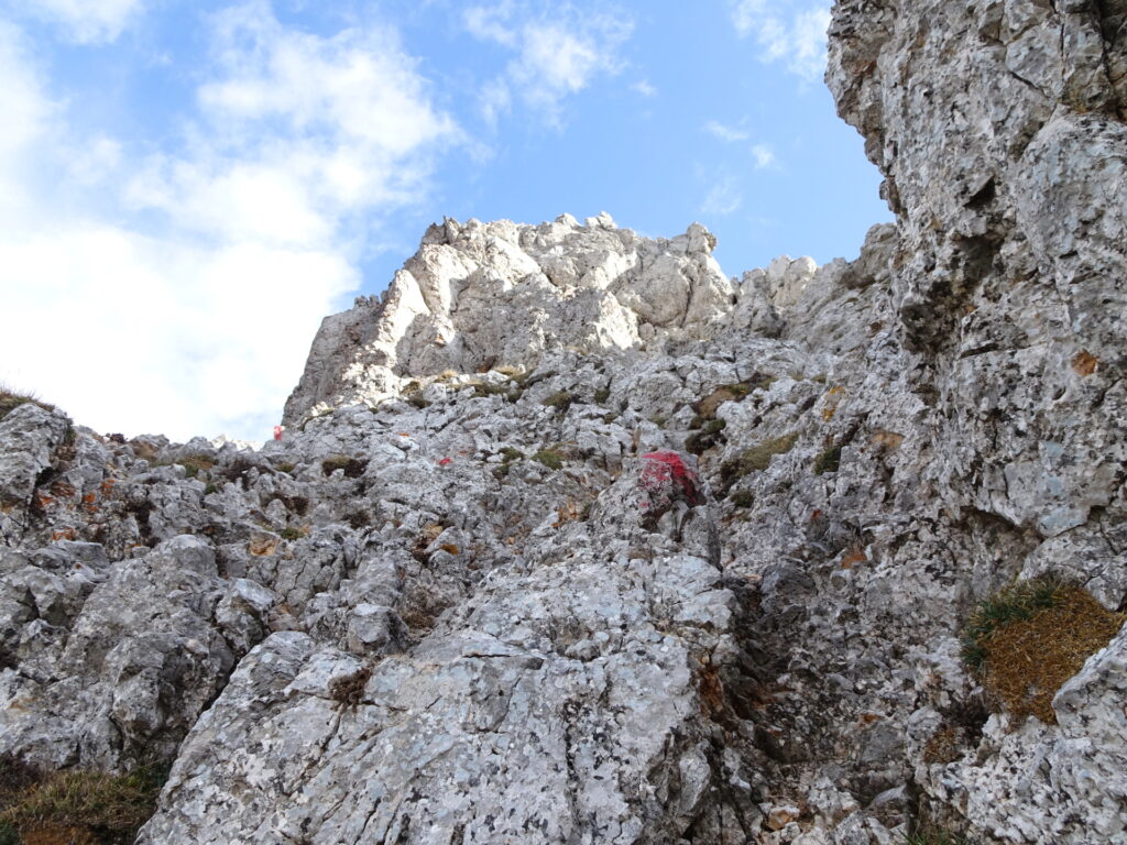 Climbing up <i>Wildes Gamseck</i>