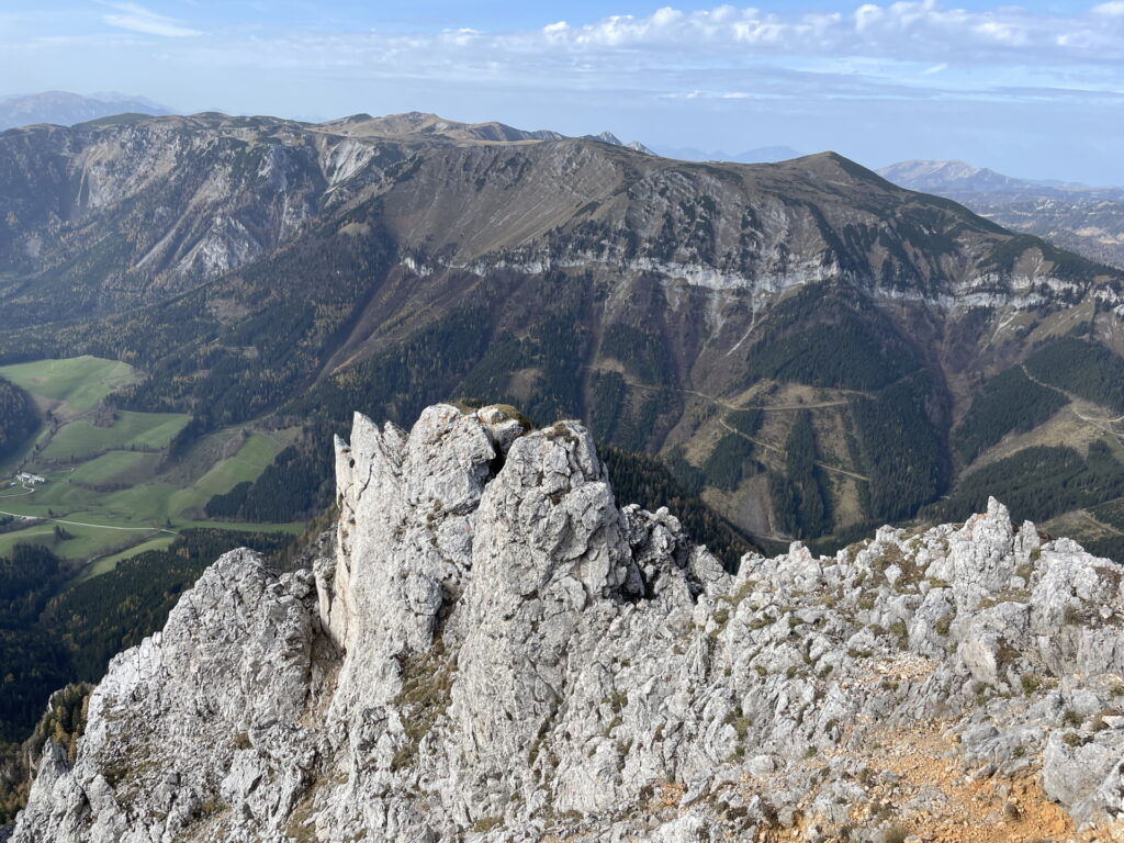 The <i>Schneealpe</i> seen from <i>Gamseck</i>