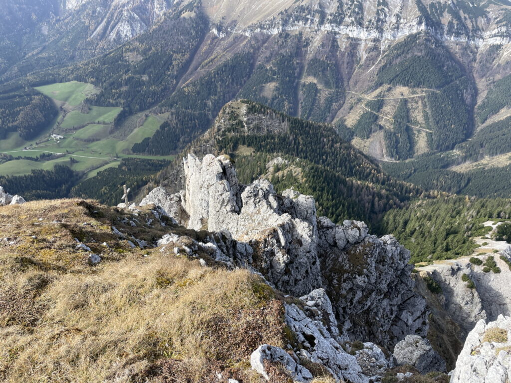 View towards <i>Grabnergupf</i> behind the climbing route