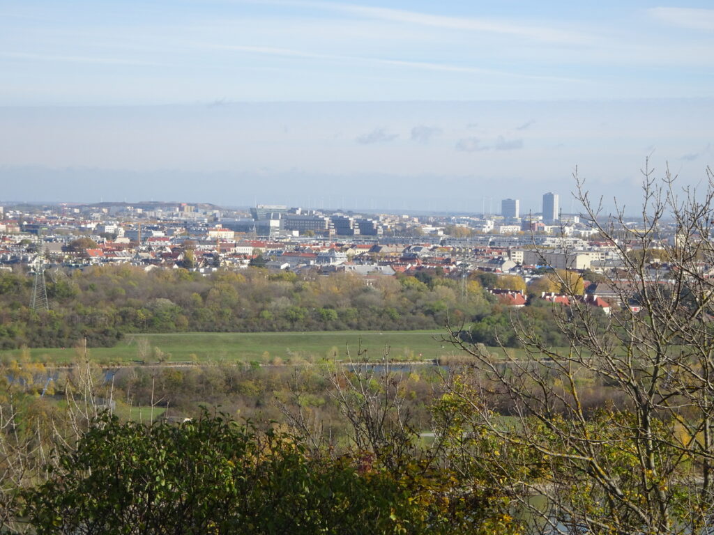 The view towards Vienna from the viewing point