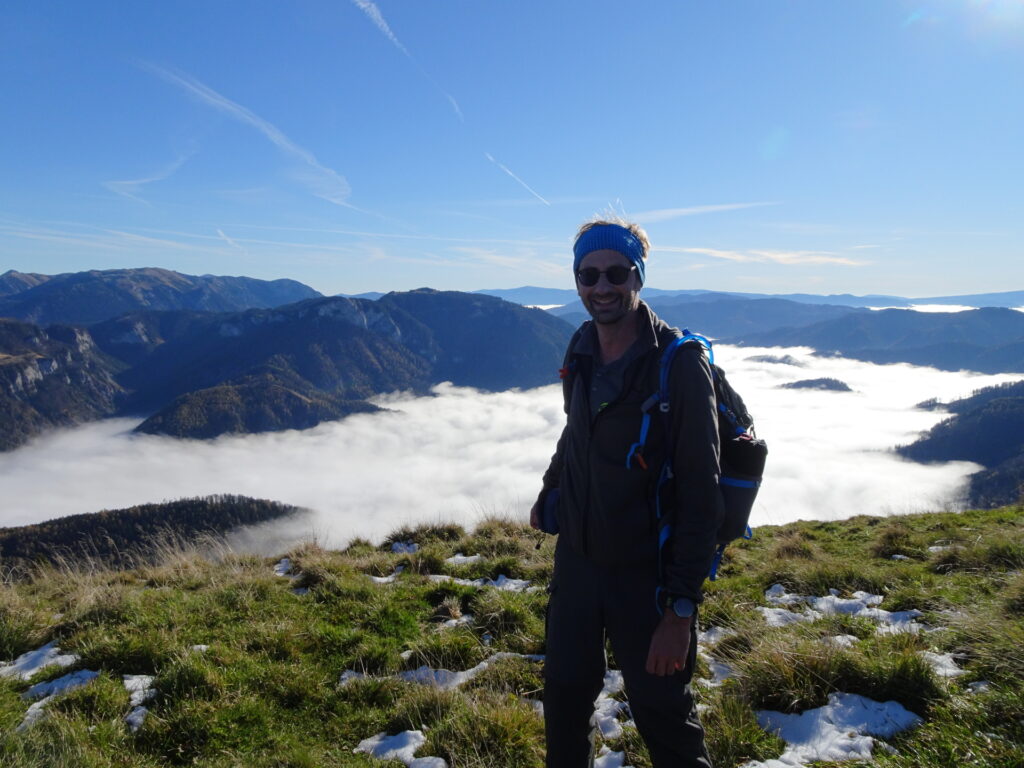 Stefan is impressed by the view from <i>Großer Königskogel</i>