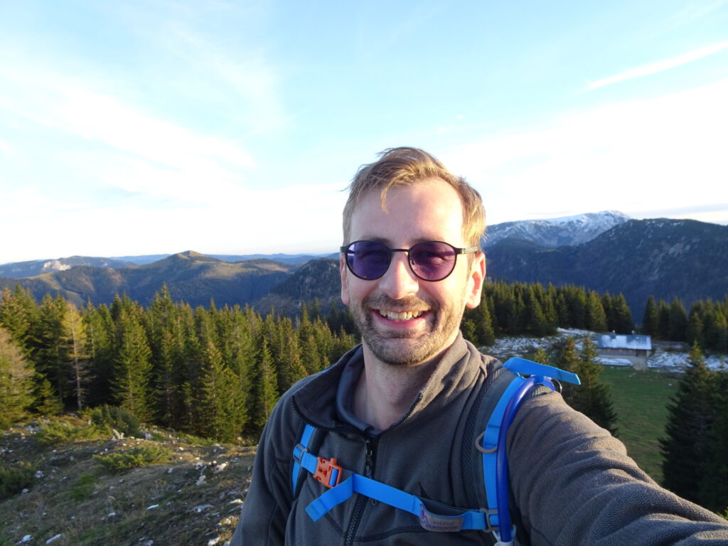 Stefan at the summit of <i>Hohe Student</i>