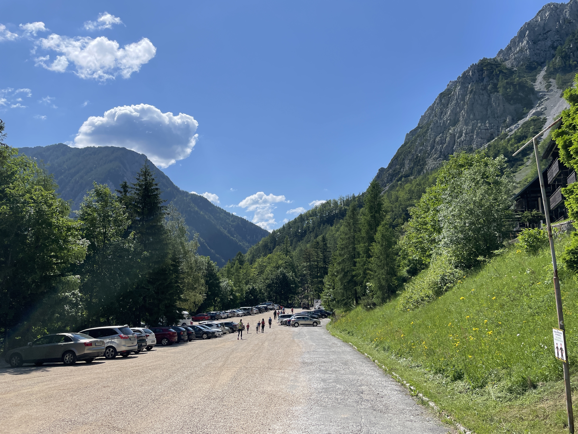 The parking at <i>Loiblpass</i>