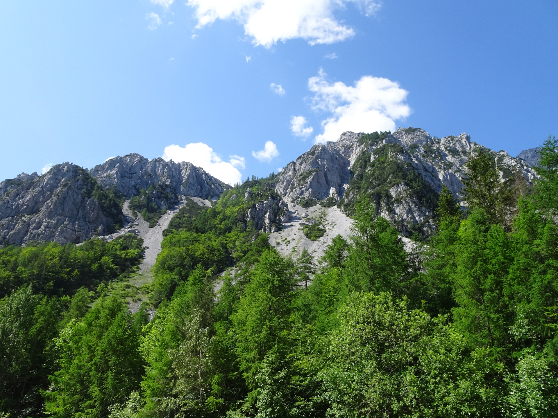View from the parking at <i>Loiblpass</i>