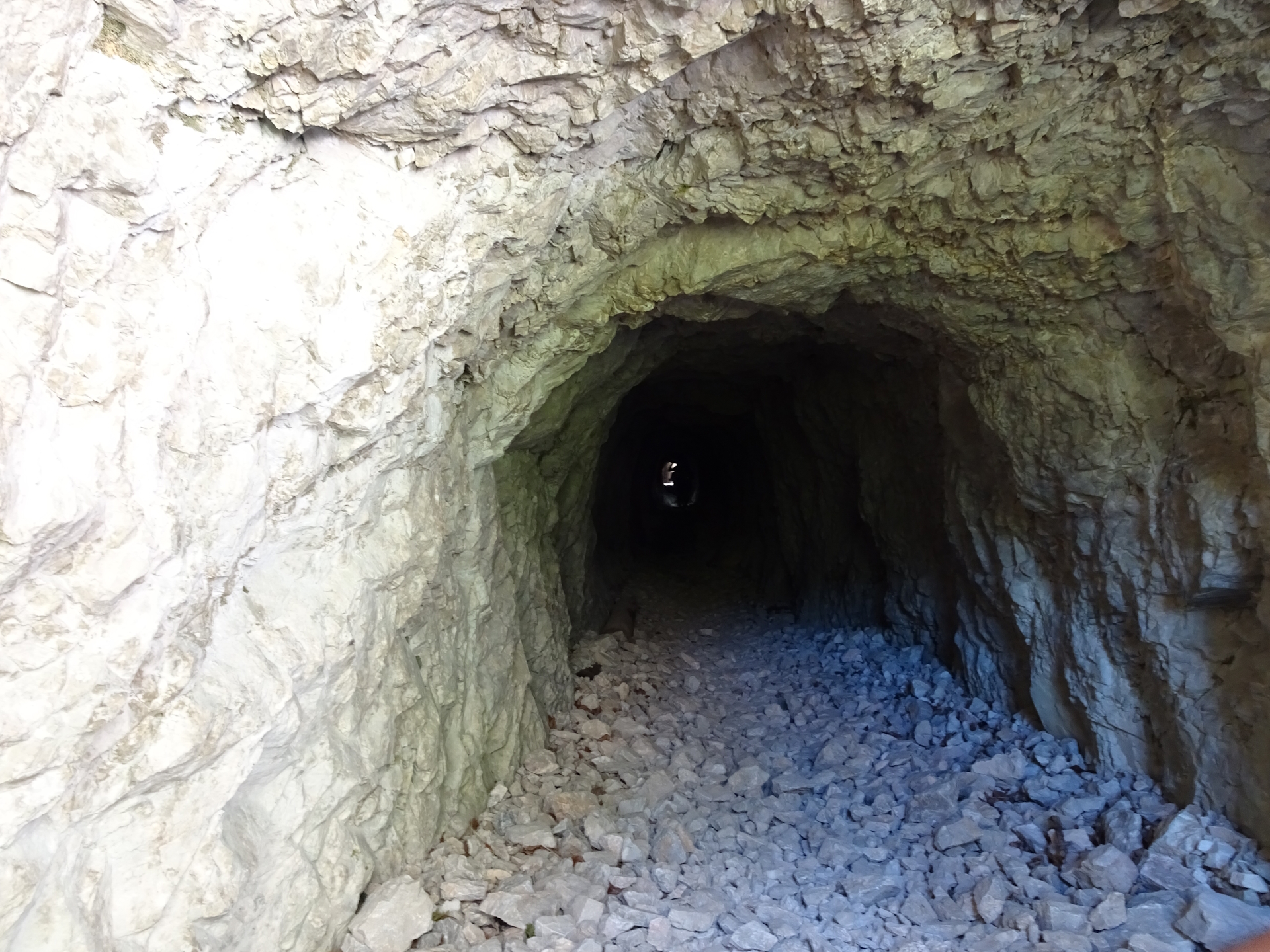 Entering the dark tunnel