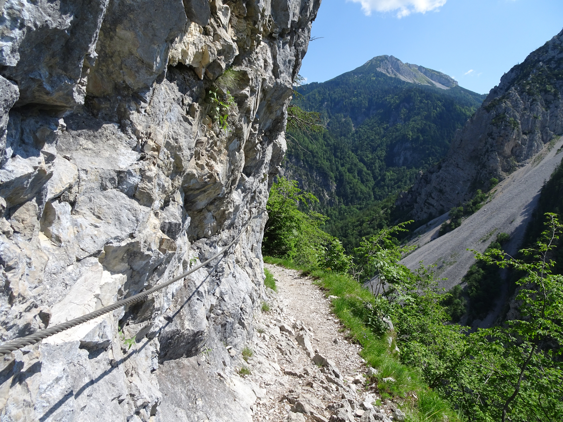 The trail is very well protected