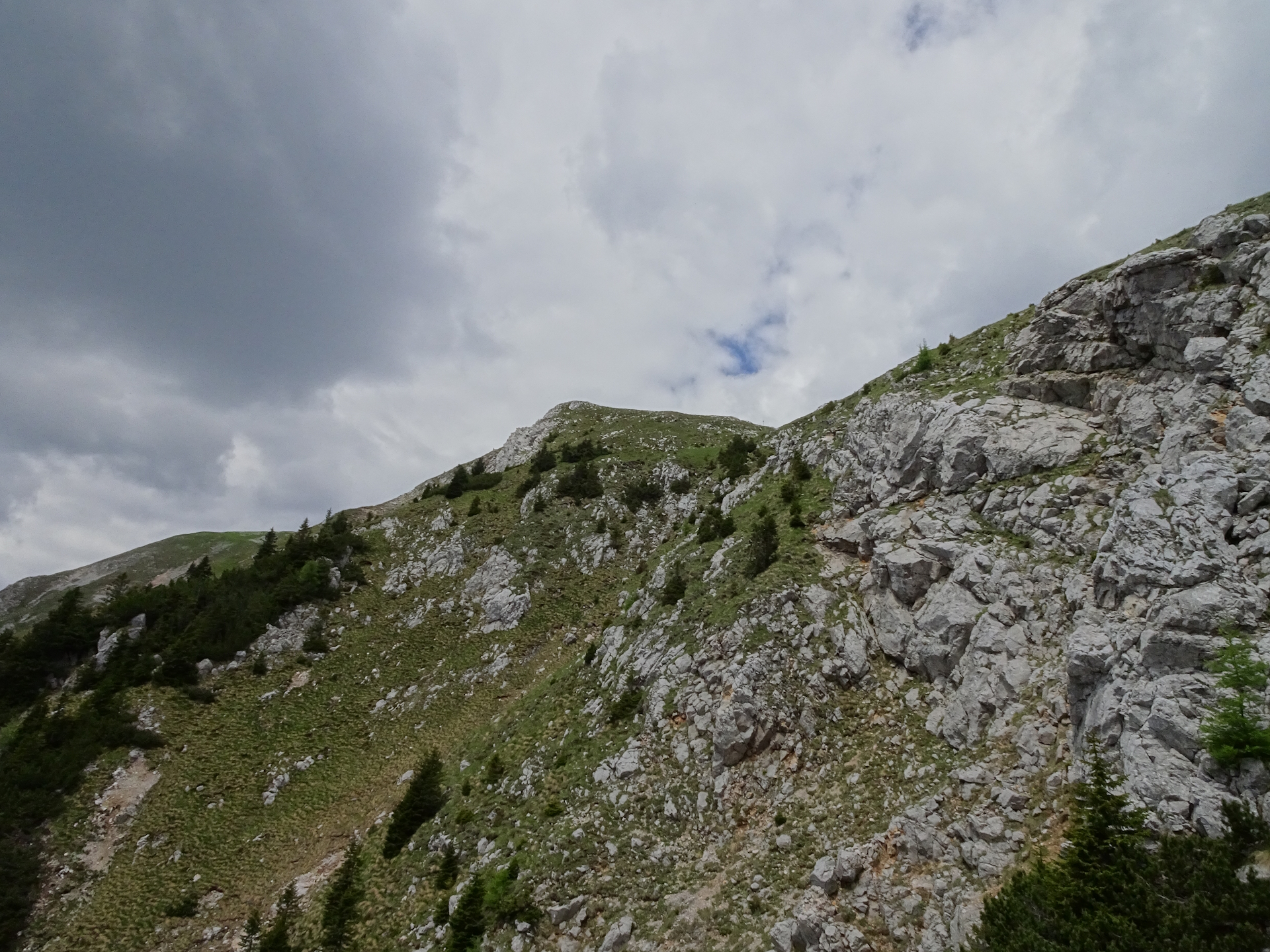Towards the plateau of <i>Veliki vrh (Begunjščica)</i>
