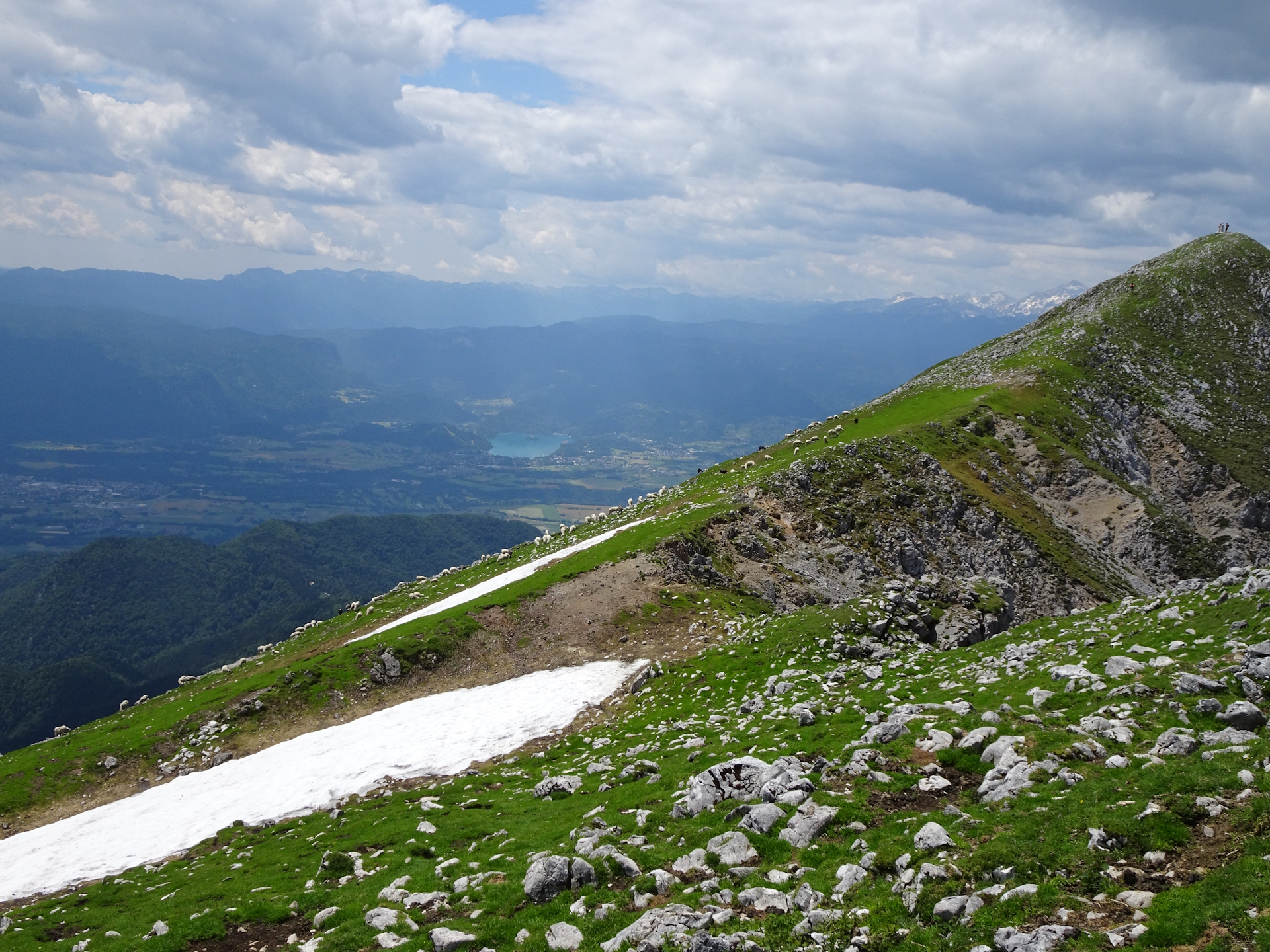 The <i>Lake Bled</i> seen from the trail