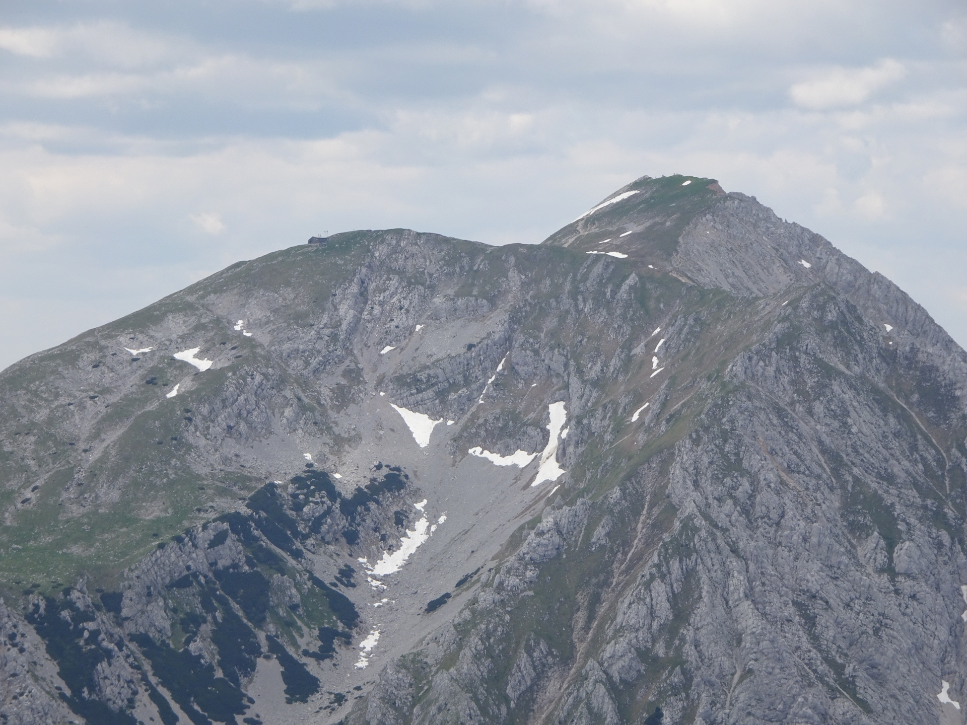 The <i>Hochstuhl</i> seen from <i>Veliki vrh (Begunjščica)</i>
