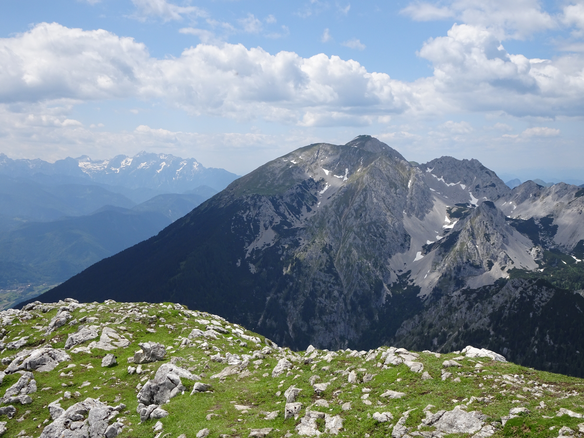 View from the top of <i>Veliki vrh (Begunjščica)</i>