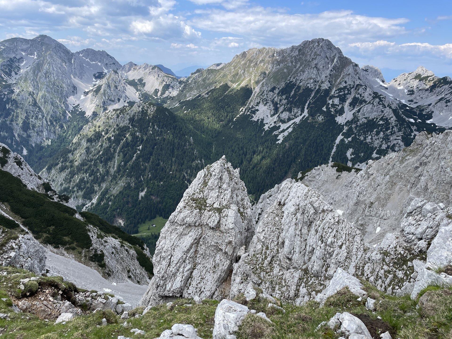 View from the summit of <i>Veliki vrh (Begunjščica)</i>