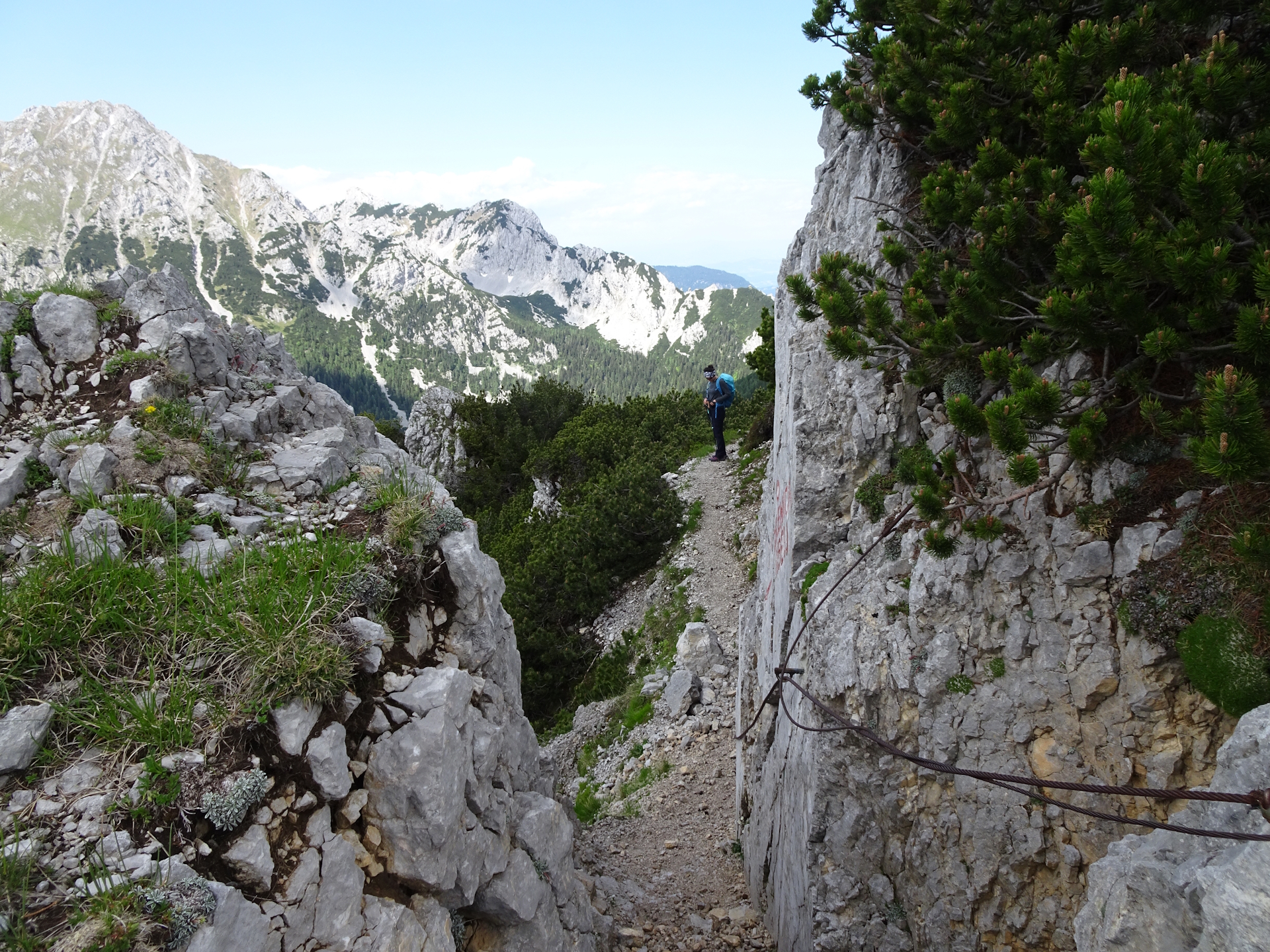 On the <i>Slovenska geološka pot</i> towards <i>Planinski dom na Zelenici</i>