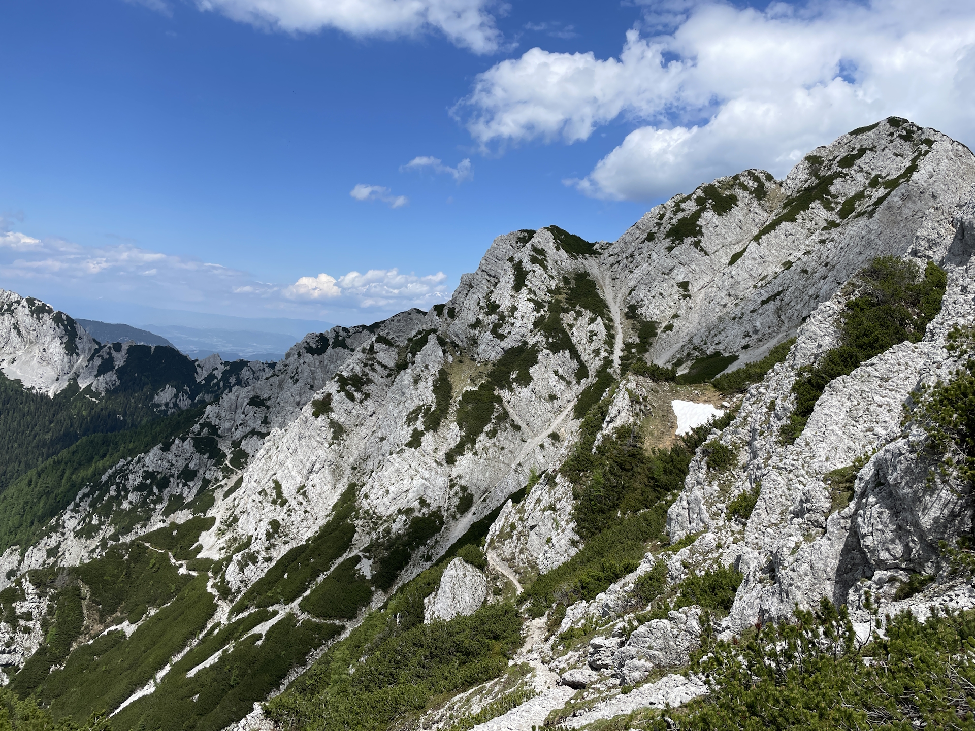 On the <i>Slovenska geološka pot</i> towards <i>Planinski dom na Zelenici</i>