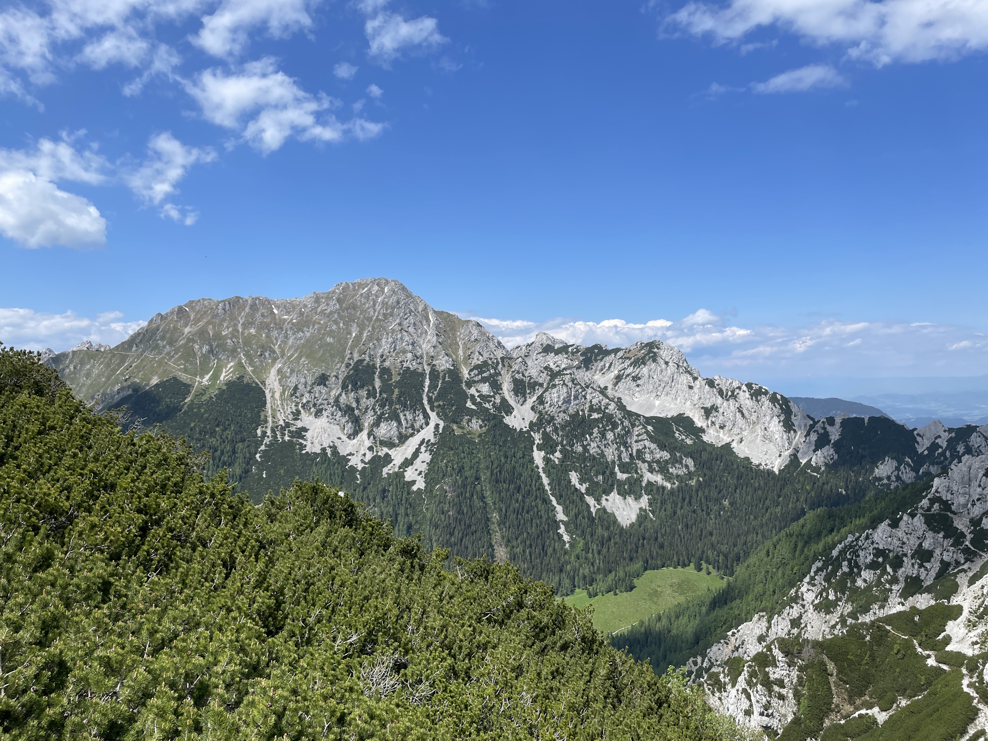 View from the trail towards <i>Planinski dom na Zelenici</i>