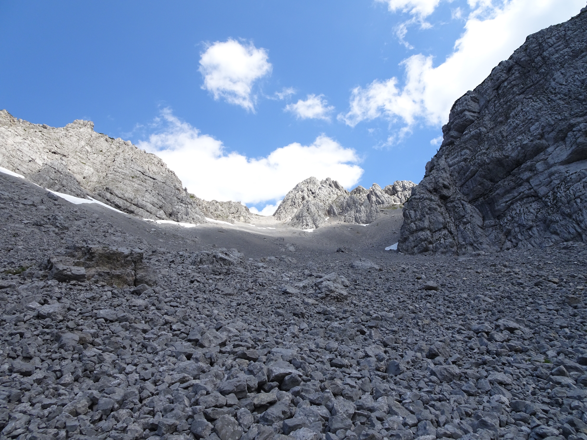 View from the scree field