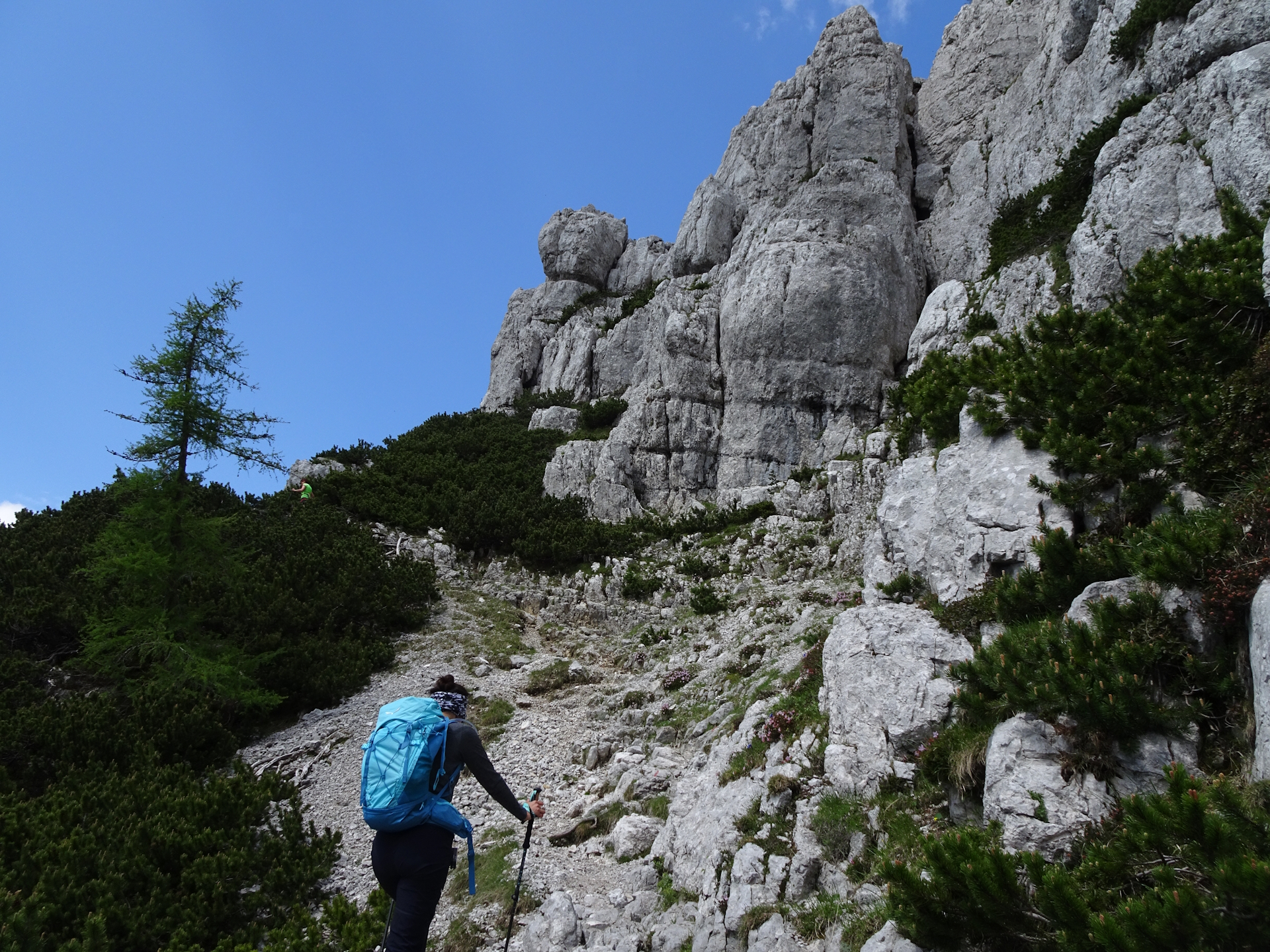 Impressive rocks at the trail towards <i>Planinski dom na Zelenici</i>