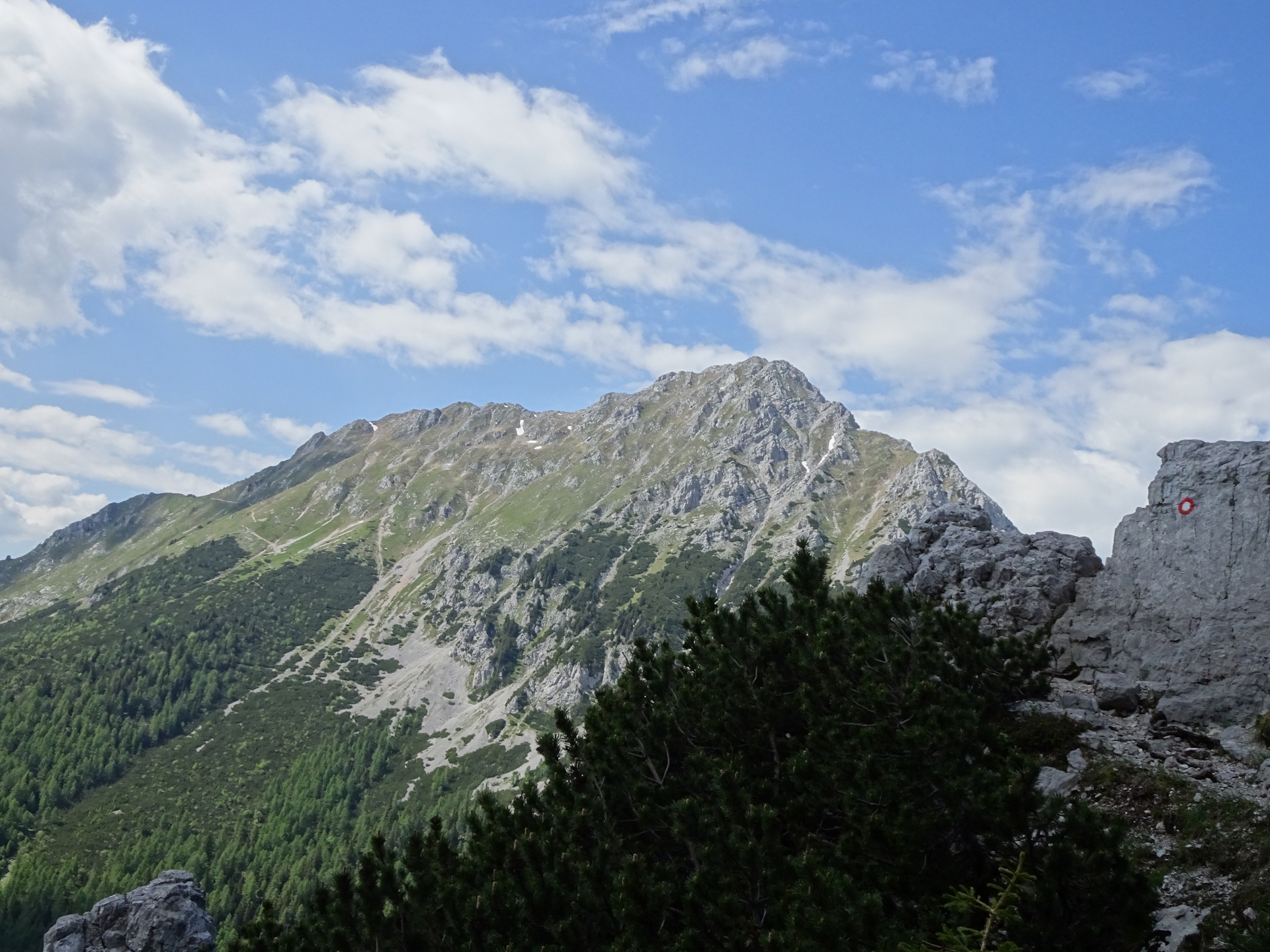 Impressive view from the trail towards <i>Planinski dom na Zelenici</i>