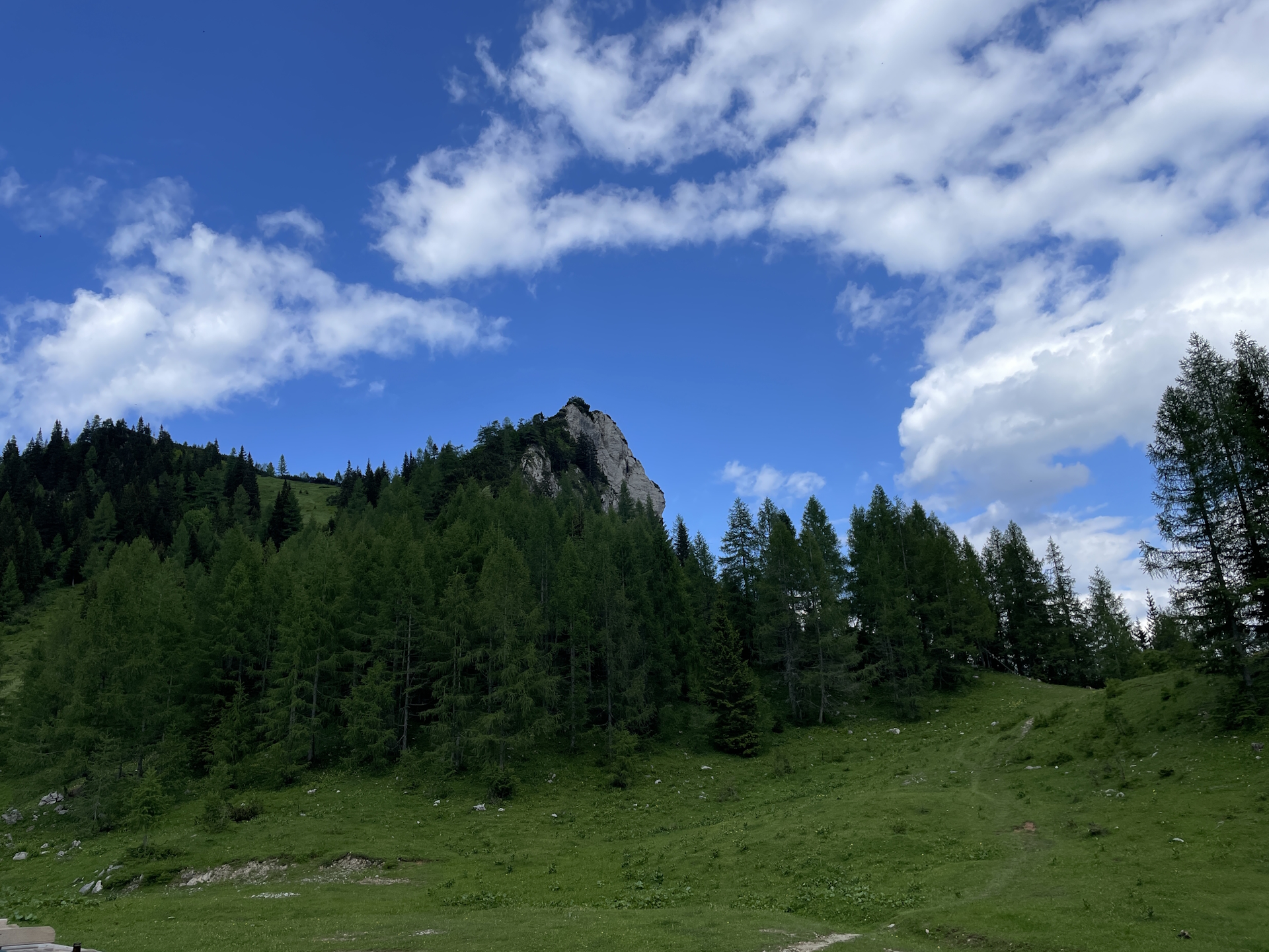 On the trail back to <i>Loiblpass</i>