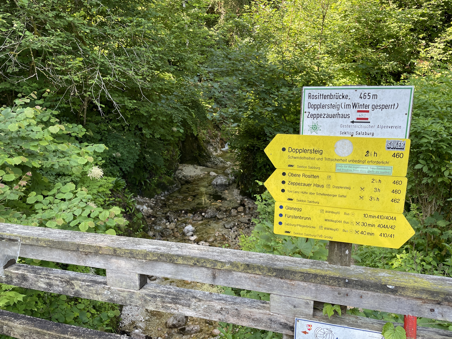 At the start of <i>Dopplersteig</i>