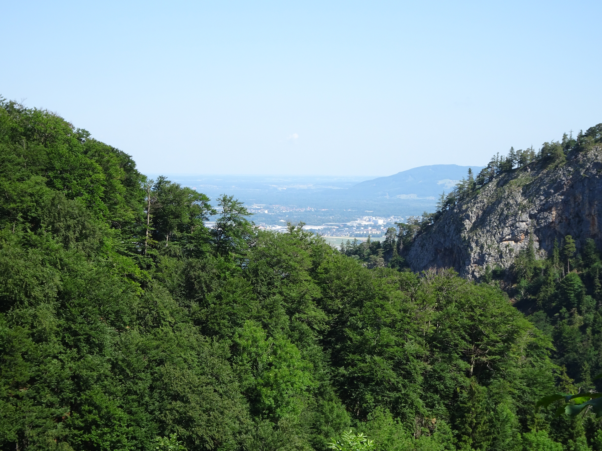 View towards <i>Salzburg</i> from <i>Dopplersteig</i>