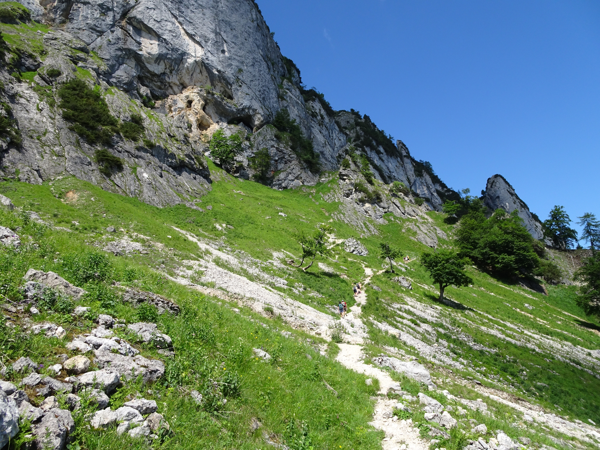 Towards the exposed part of <i>Dopplersteig</i>