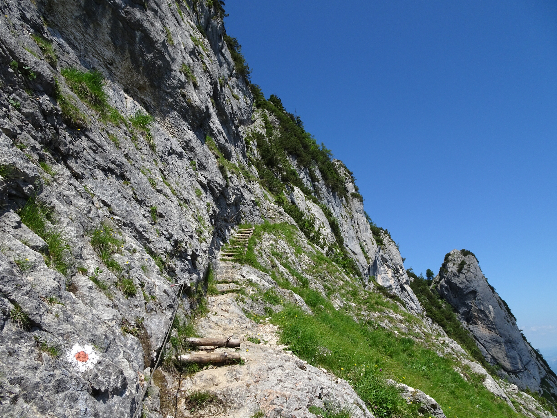 At the upper, exposed part of <i>Dopplersteig</i>