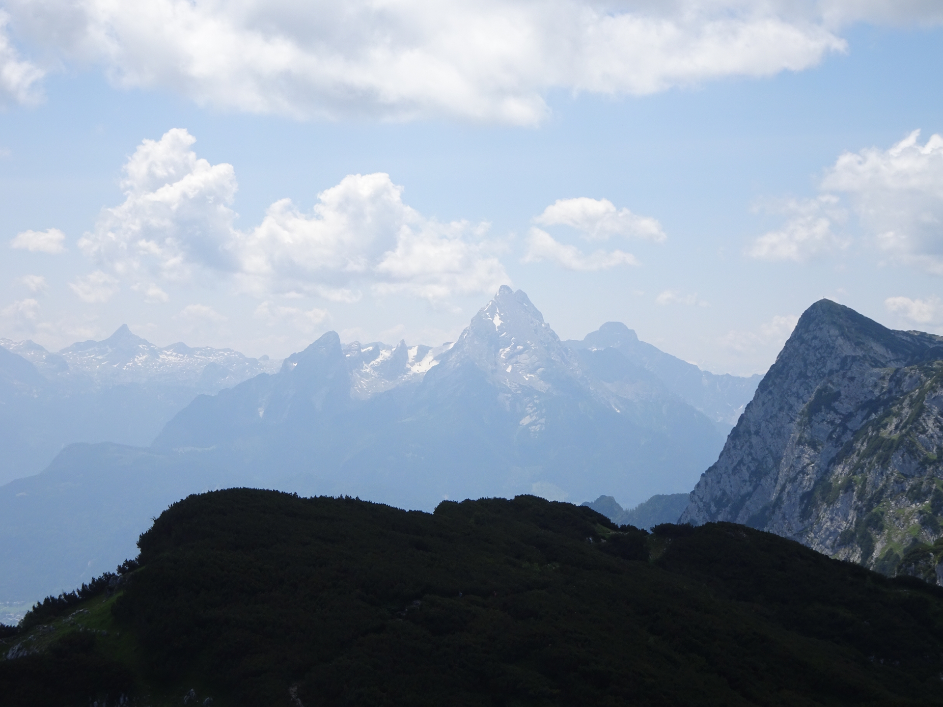 The almighty <i>Watzmann</i> seen from <i>Salzburger Hochthron</i>