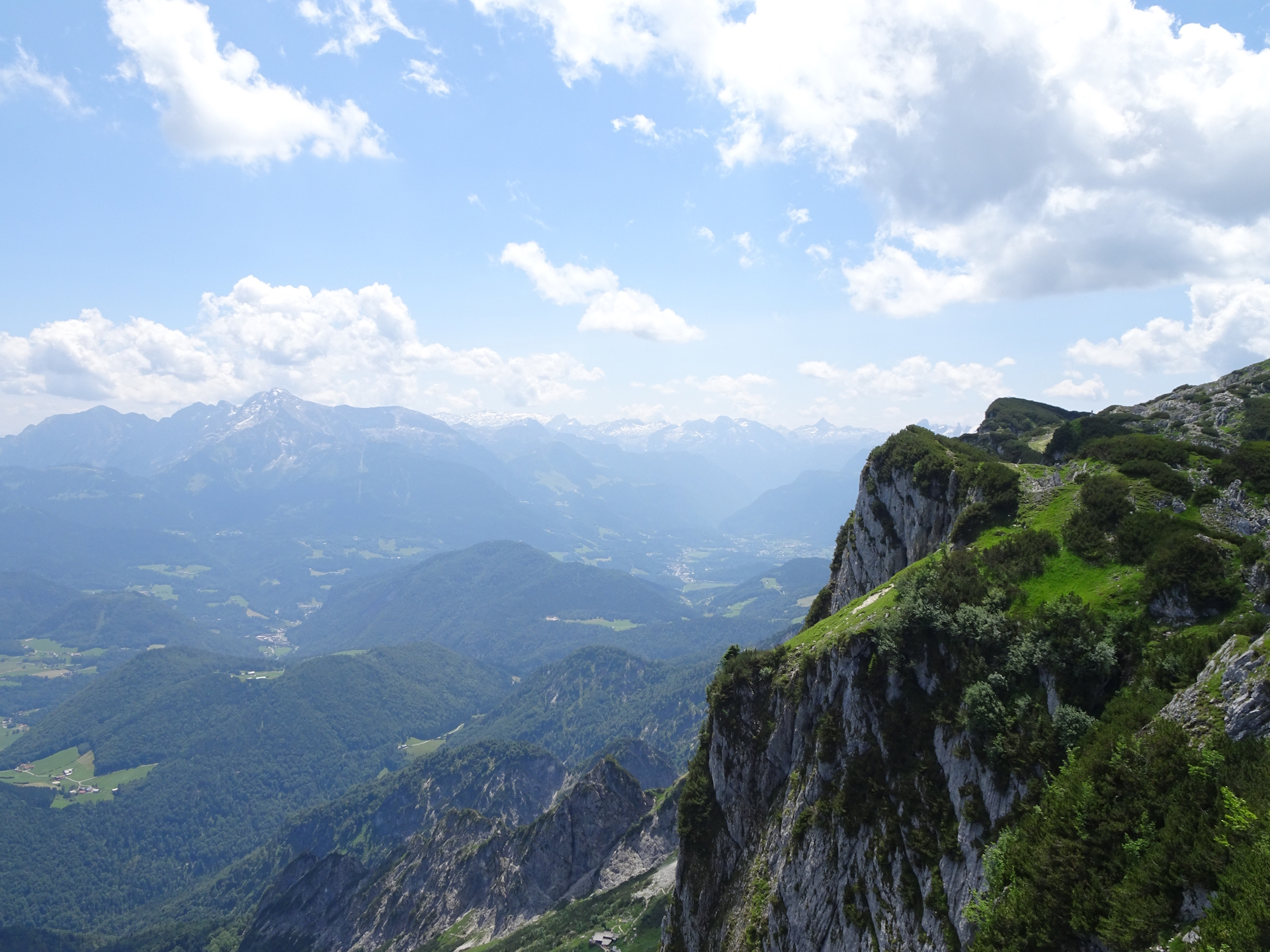 Amazing distance view towards <i>Dachstein</i> from <i>Geiereck</i>
