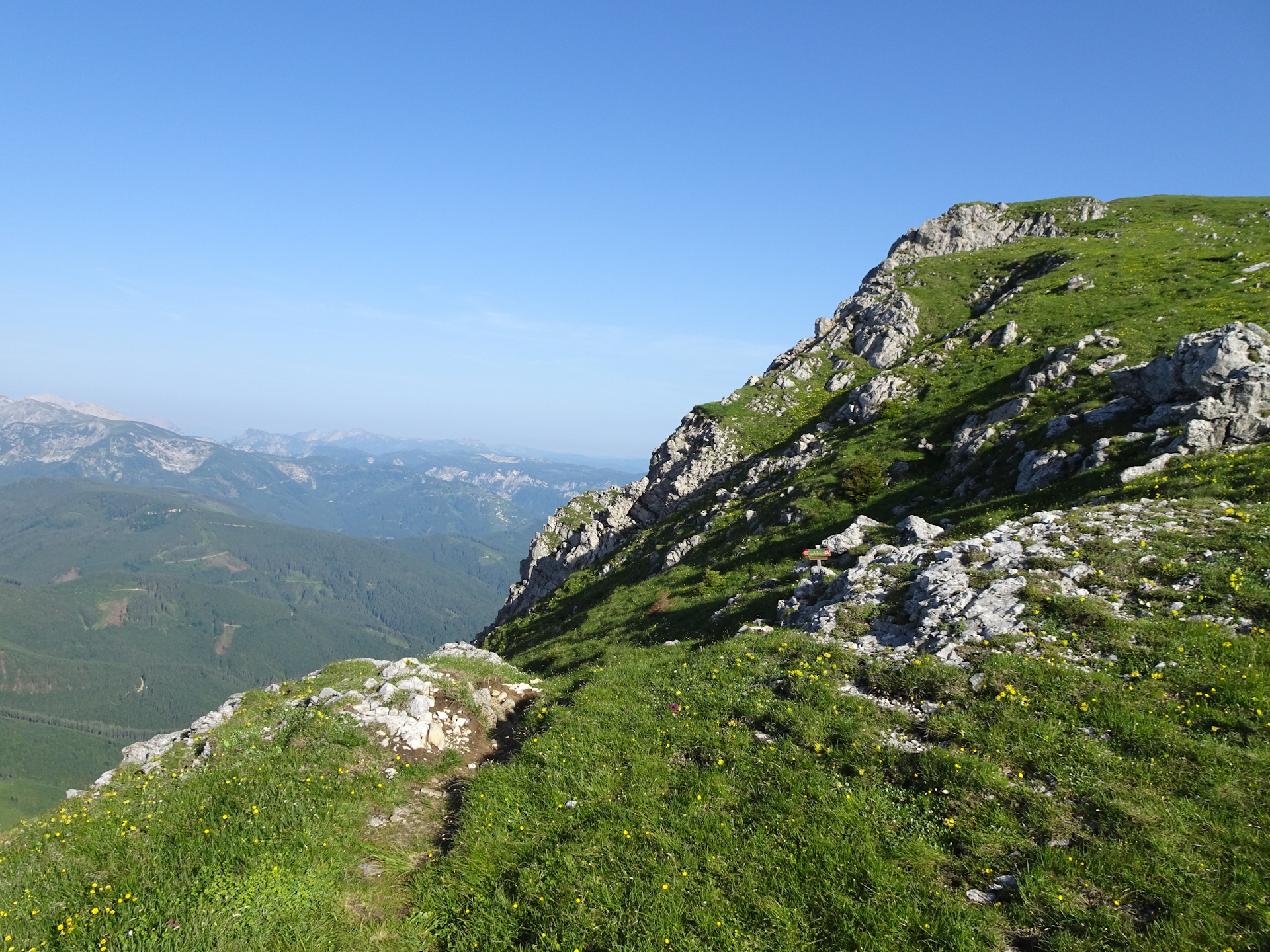 Now the trail becomes steep!