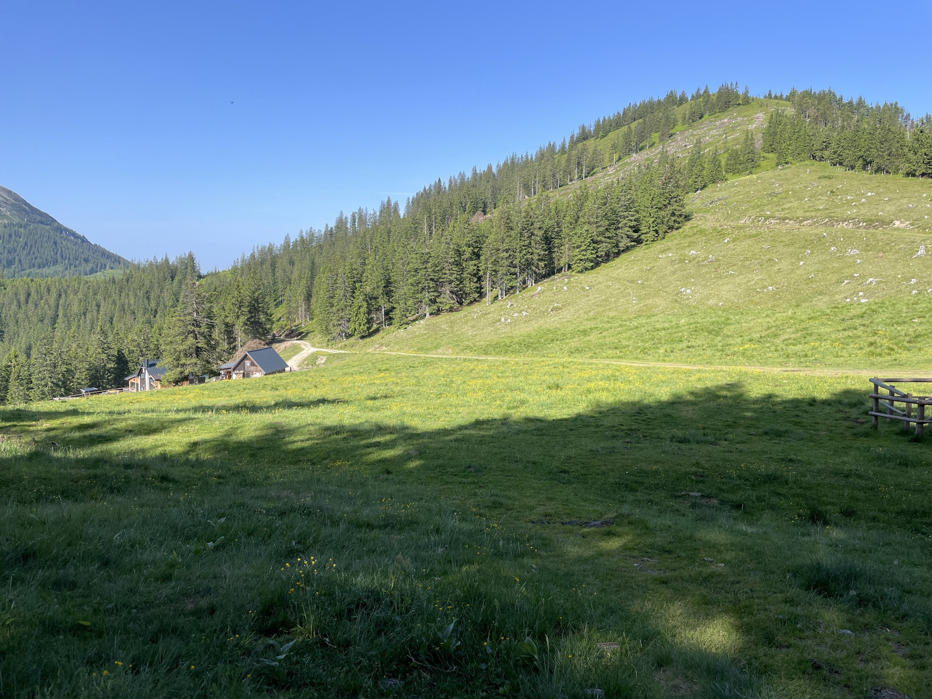 Approaching the <i>Rotsohlalm</i>
