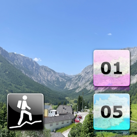 Hiking Tour: “Nordalpenweg 01 Stage 10 | Nord-Süd-Weitwanderweg 05 Stage 12: From Hohe Veitsch to Voisthalerhütte”